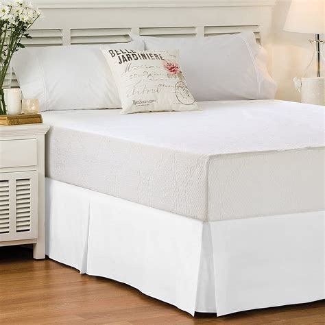 This item White Quilted Bed Skirt Dust Ruffle Matelasse Tailored 16" Drop (King) 5499. . King bedskirt 16 inch drop